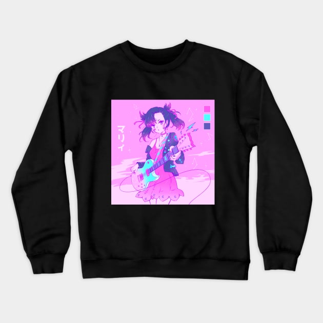 Marnie Rock n´ Roll Crewneck Sweatshirt by Bunnytone